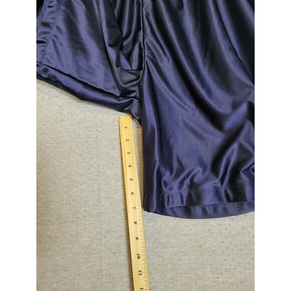 Starter Shorts Mens 3XL Dazzle Shiny Drawstring Navy Blue Gym Basketball Retro - Picture 10 of 13